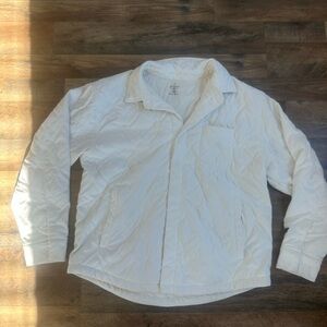 Fabletics White Quilted Men's Jacket